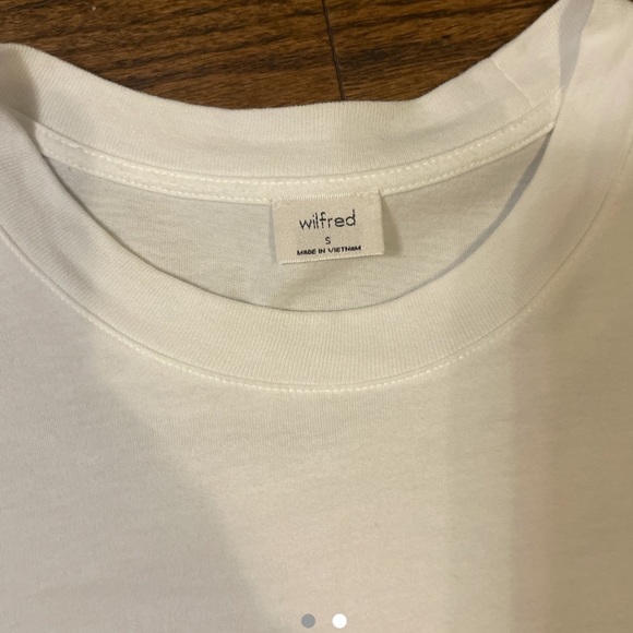 Wilfred Aritzia white cropped T-shirt - Picture 2 of 2